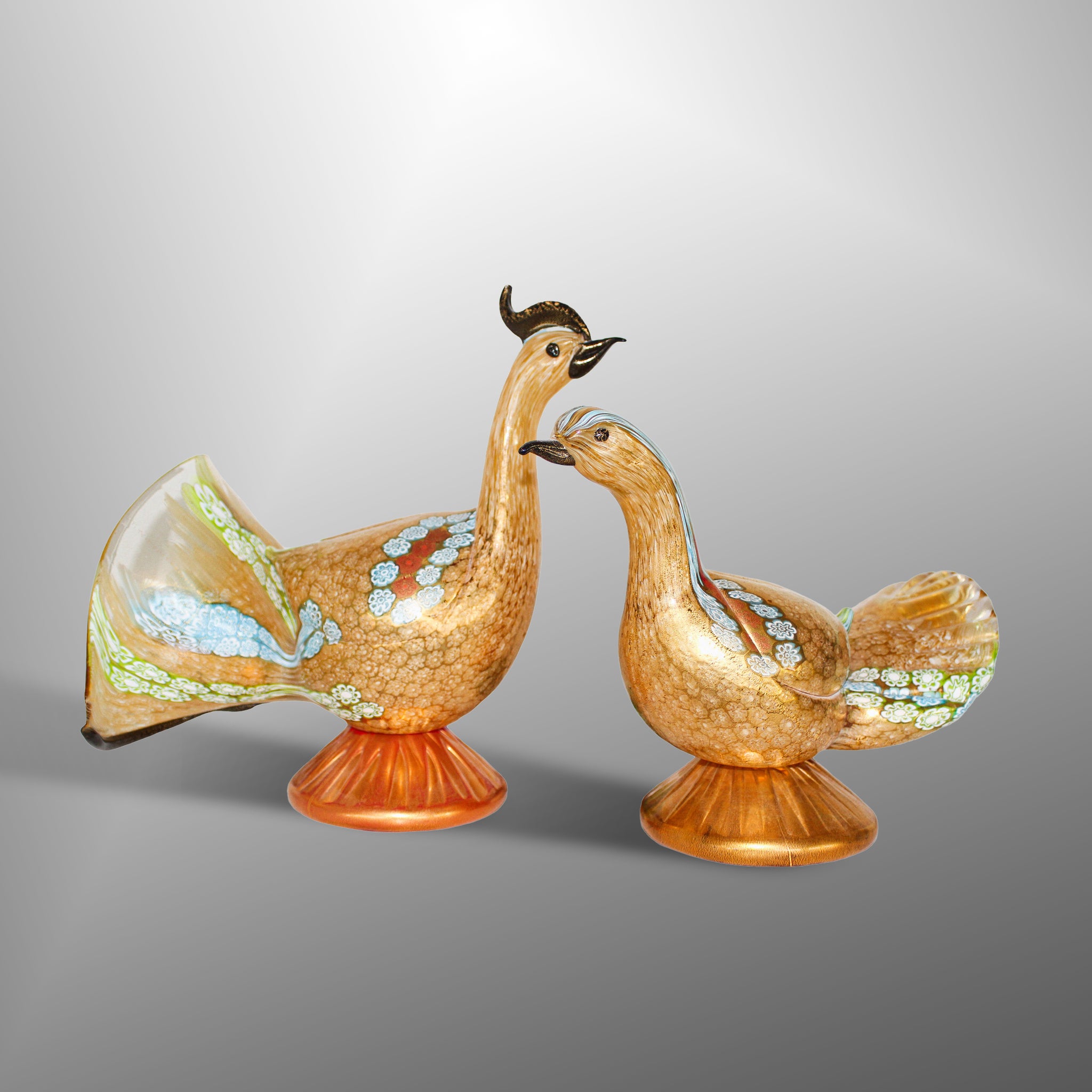 Birds with Murrina decoration