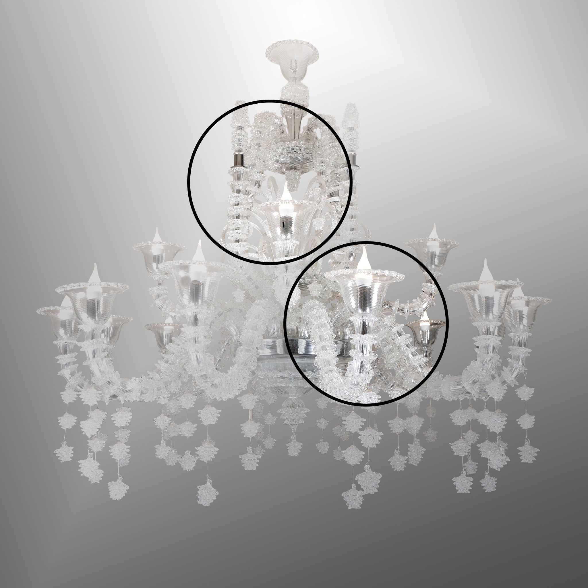 Cipro Chandelier - 12+4 Lights