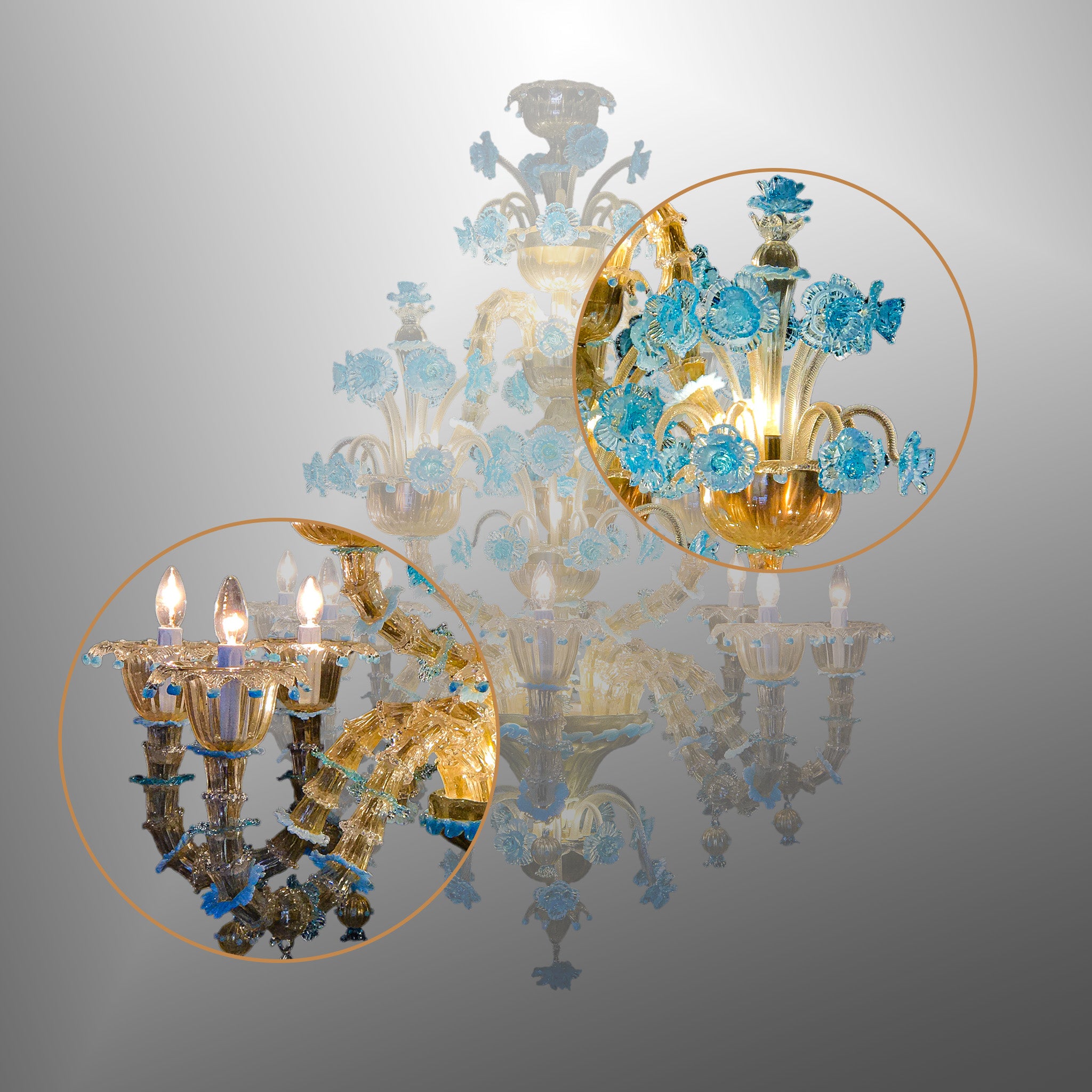 Paradise Chandelier - 8+5 Lights