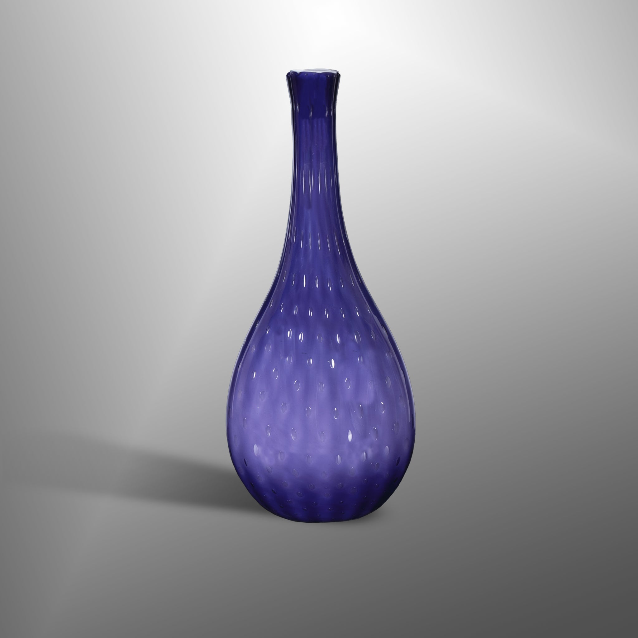 Vases in blue and violet