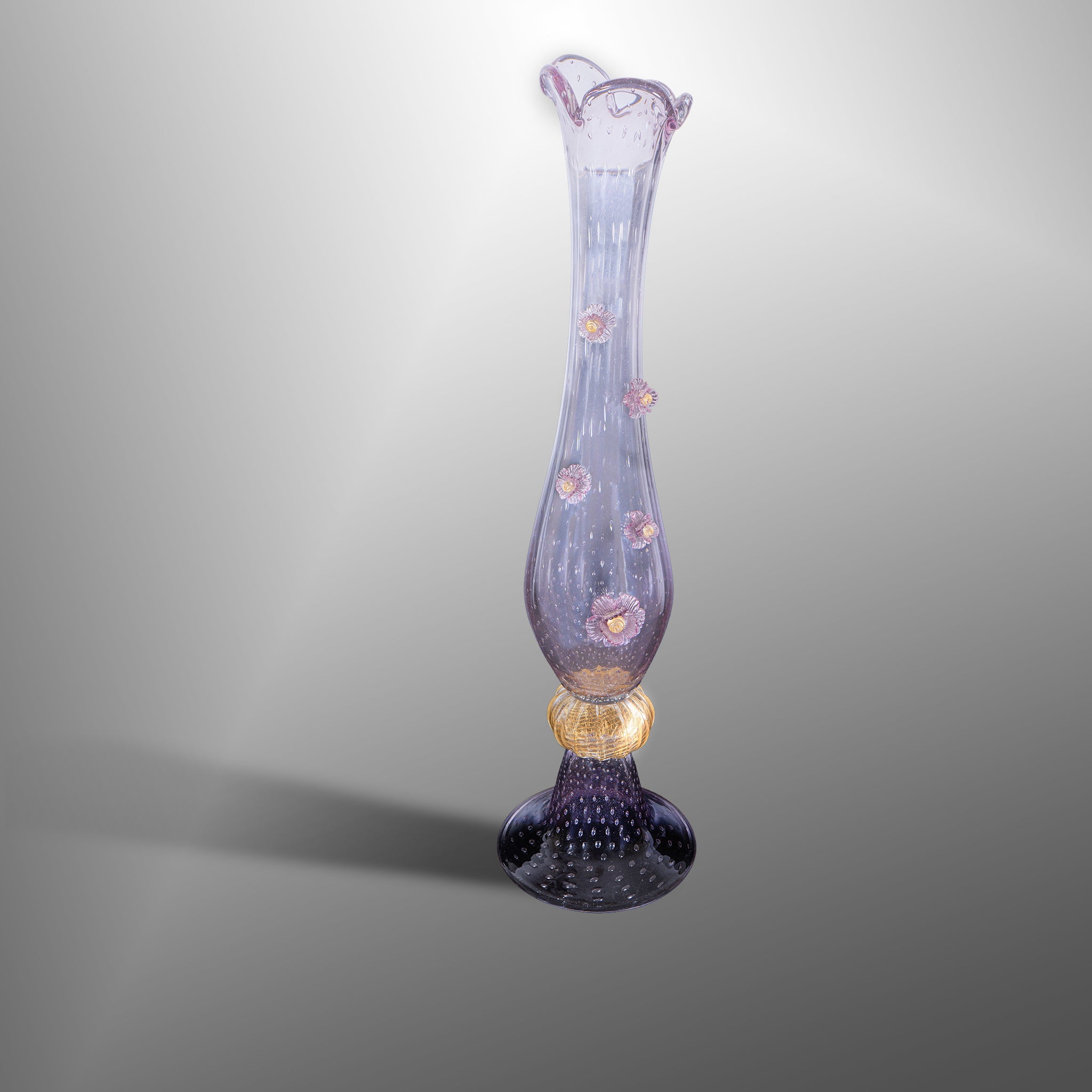 High Murano vase with flowers