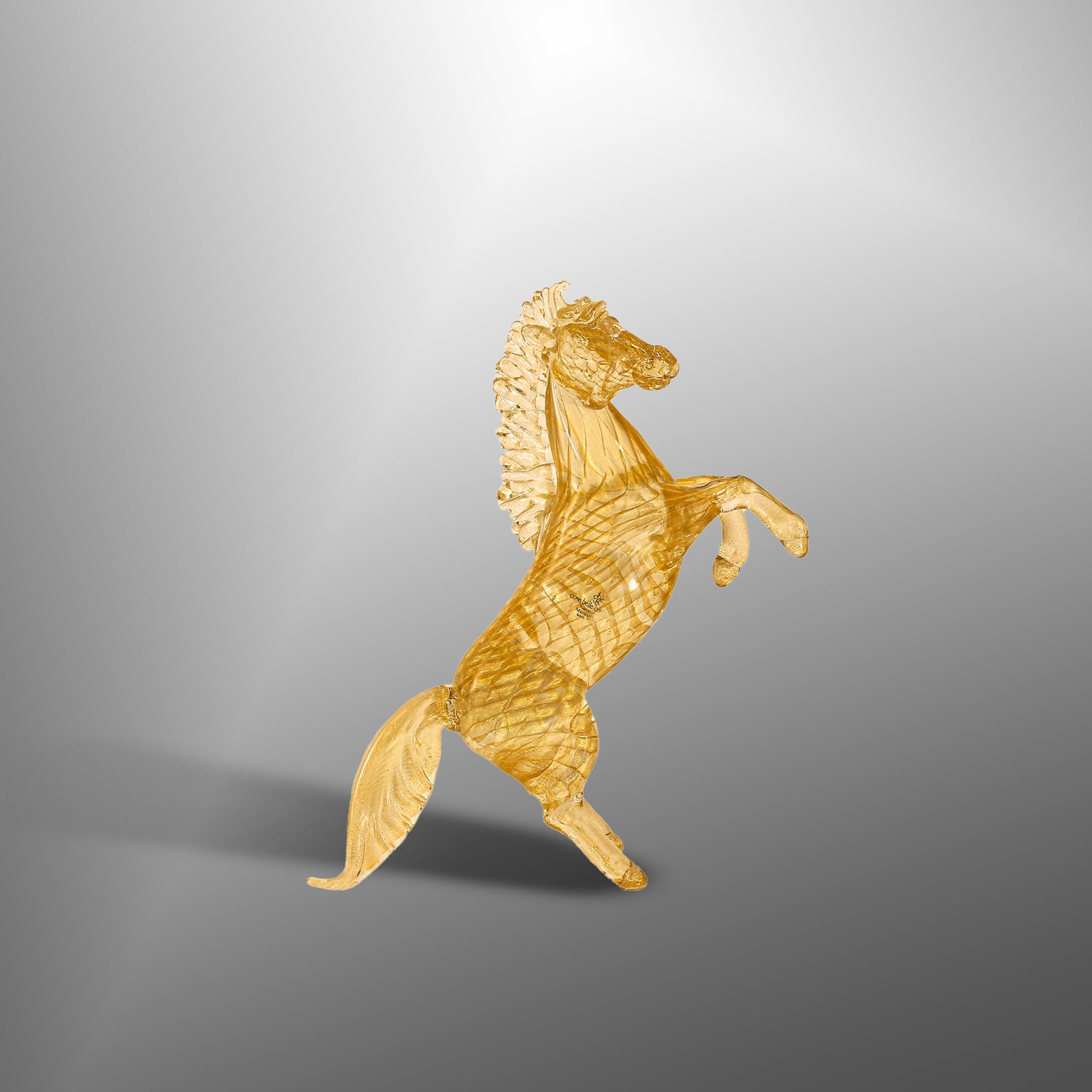 Murano horses with gold