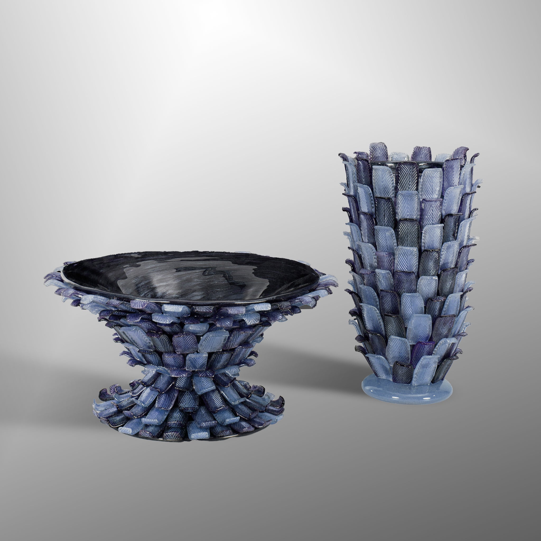 Vaso Foglie di Murano