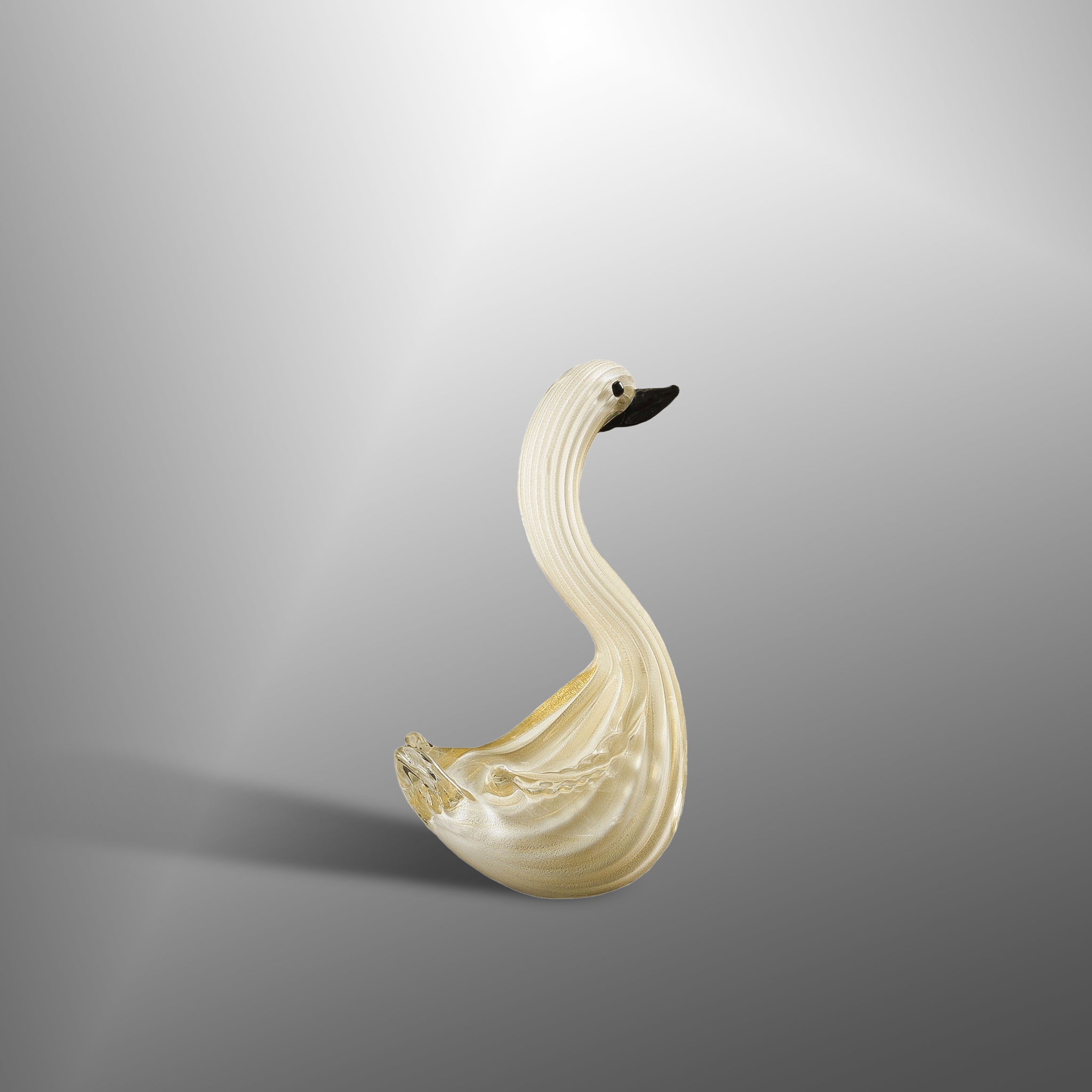 Swans with black details