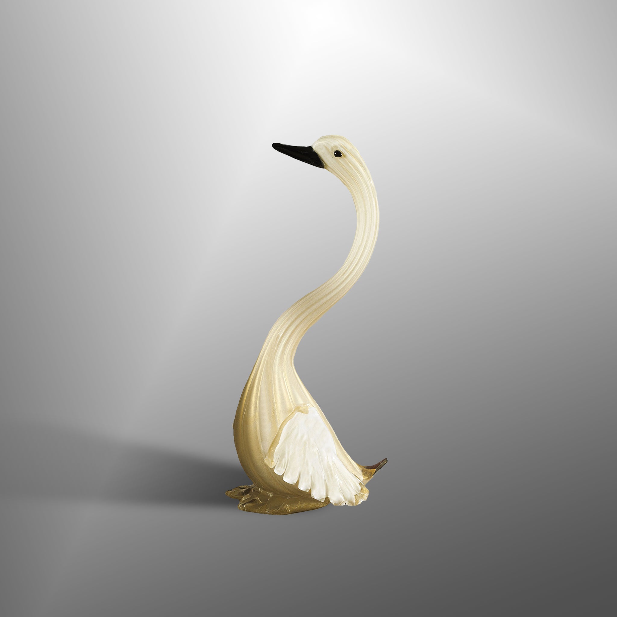 Swans with black details