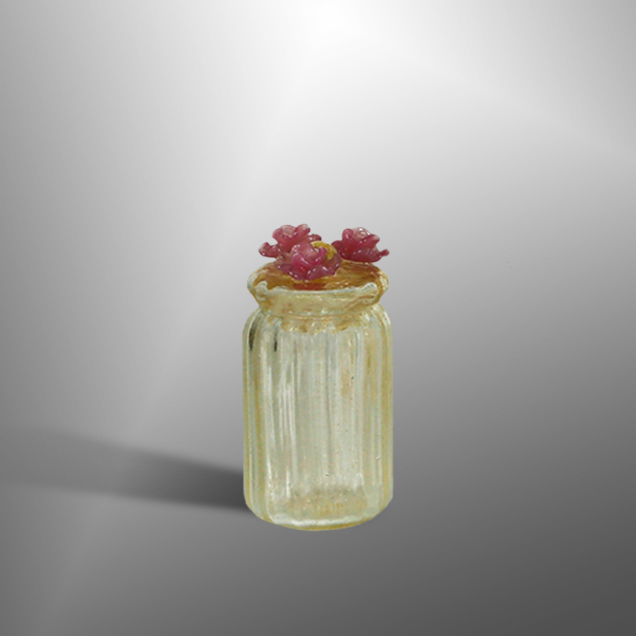 Accessori da bagno con fiori rosa