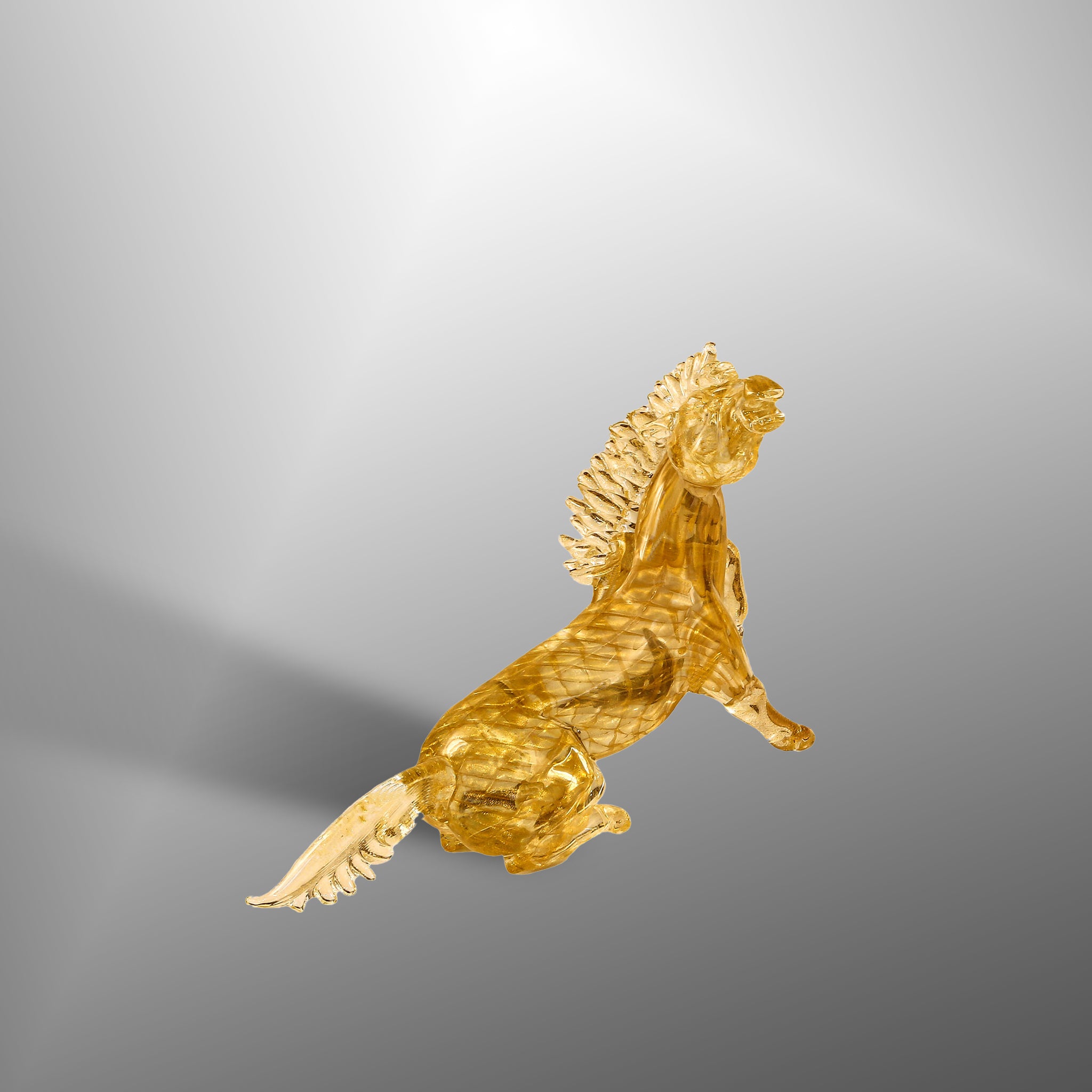 Murano horses with gold