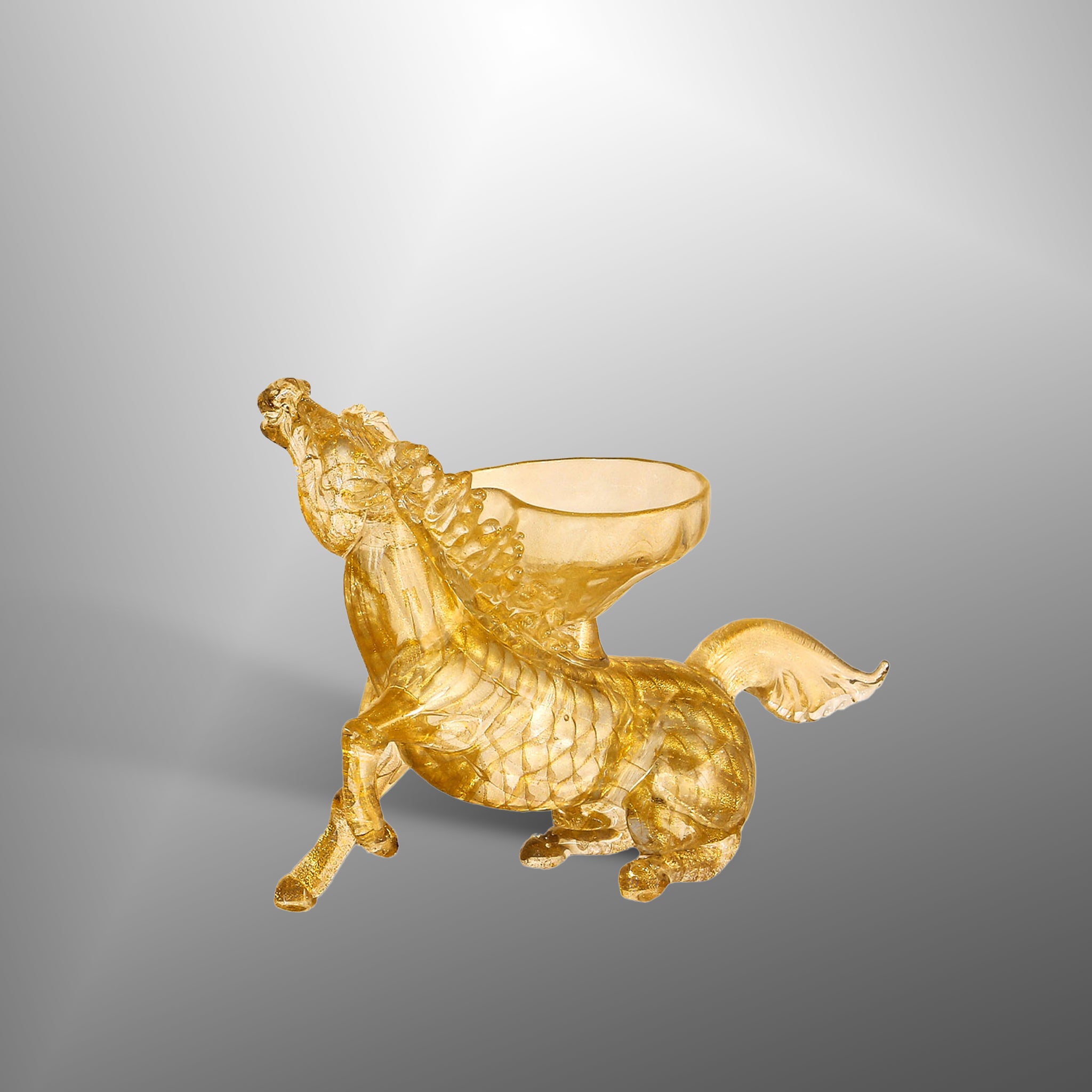 Horses with bowls